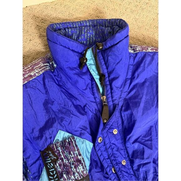 Vintage Kaelin Ski Suit Women’s Small Retro Style Blue Purple - Picture 5 of 6